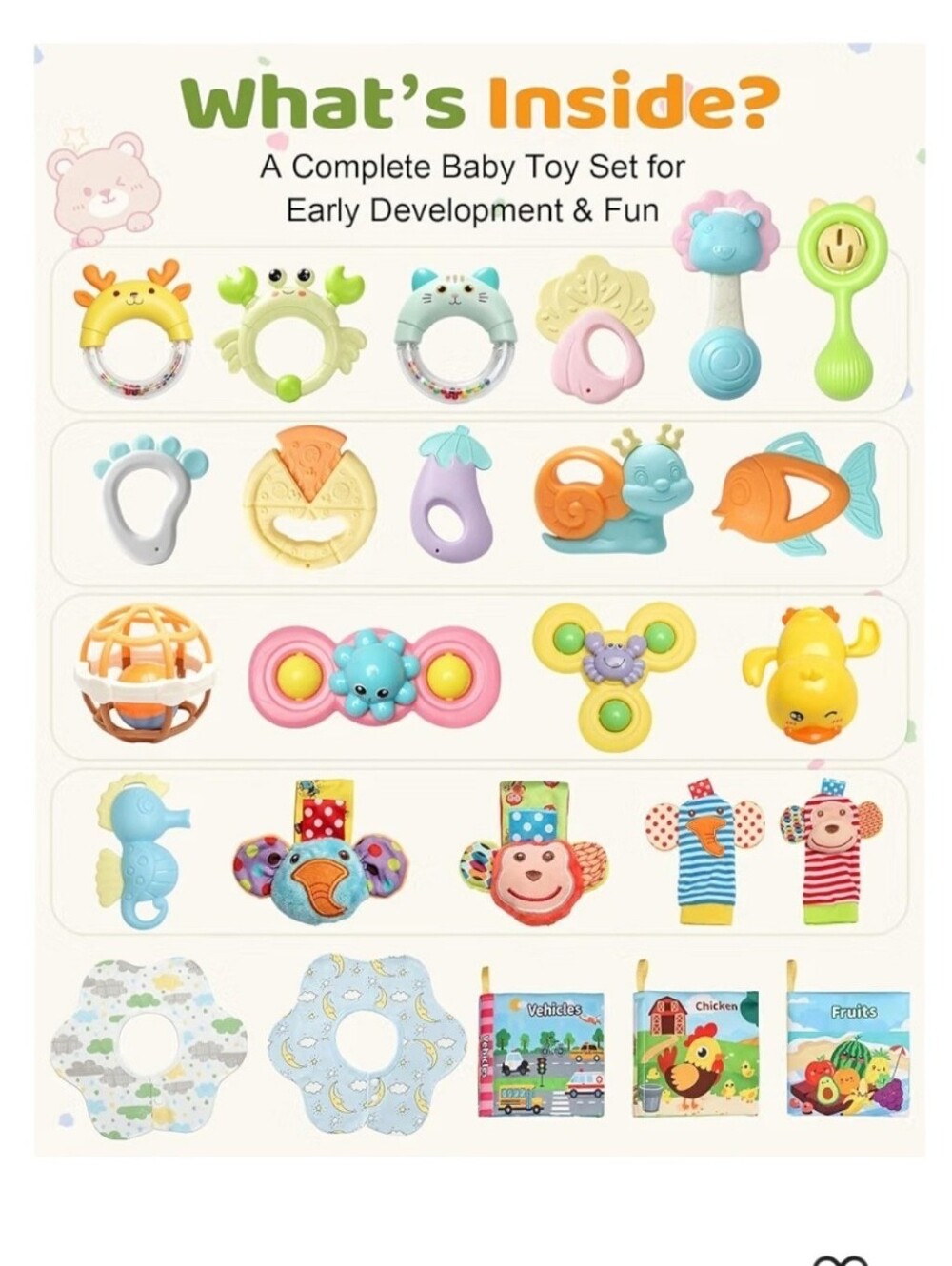 Baby Advent Calendar 24-Piece Toy Set - Picture 2 of 3